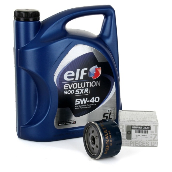 Pachet Revizie Ulei Motor Elf Evolution 900 SXR 5W-40 5L + Filtru Ulei Oe Dacia 8200768913